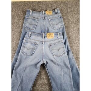 Lot of 2 Old Vintage Levis 517 Mens Jeans 34x31 Distressed Made in USA